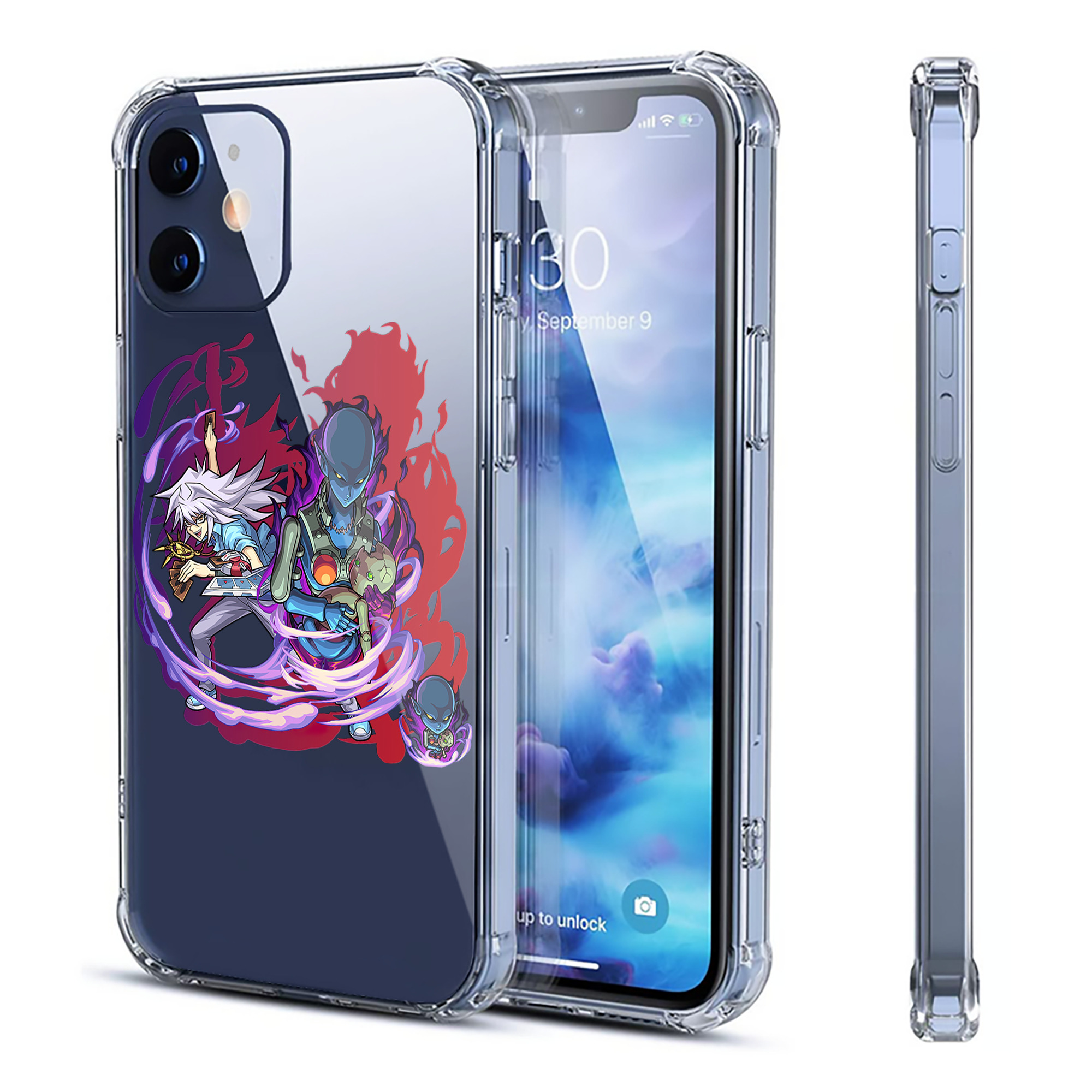 （画像用） 遊☆戯☆王 Yu-Gi-Oh! 【iPhone 12シリーズ対応】透明スマホケース（クリアソフトケース）